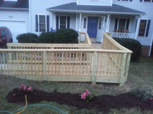 picture of our wheelchair ramp